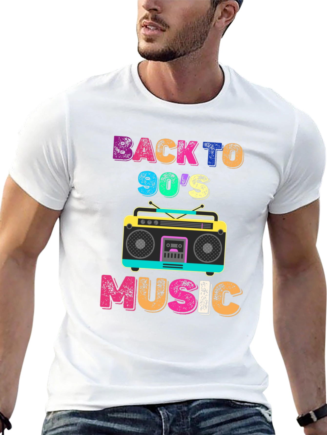 Back to 90s Music T-Shirt Retro Style
