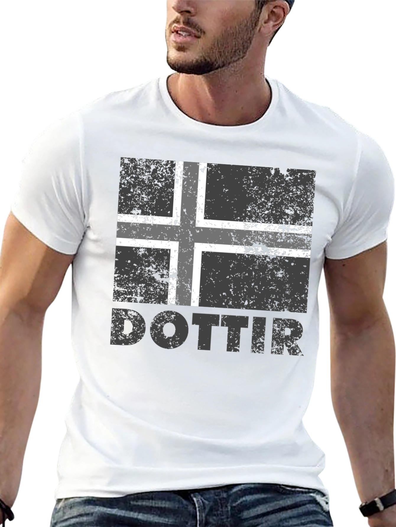 Dottir Iceland Flag T-Shirt