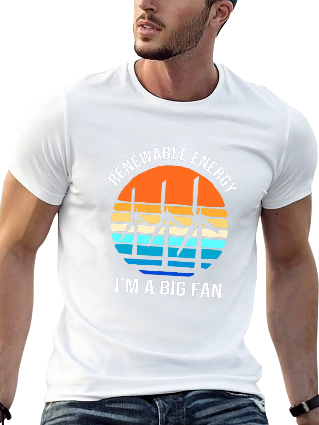 Renewable Energy Fan T-Shirt - Eco Friendly Design