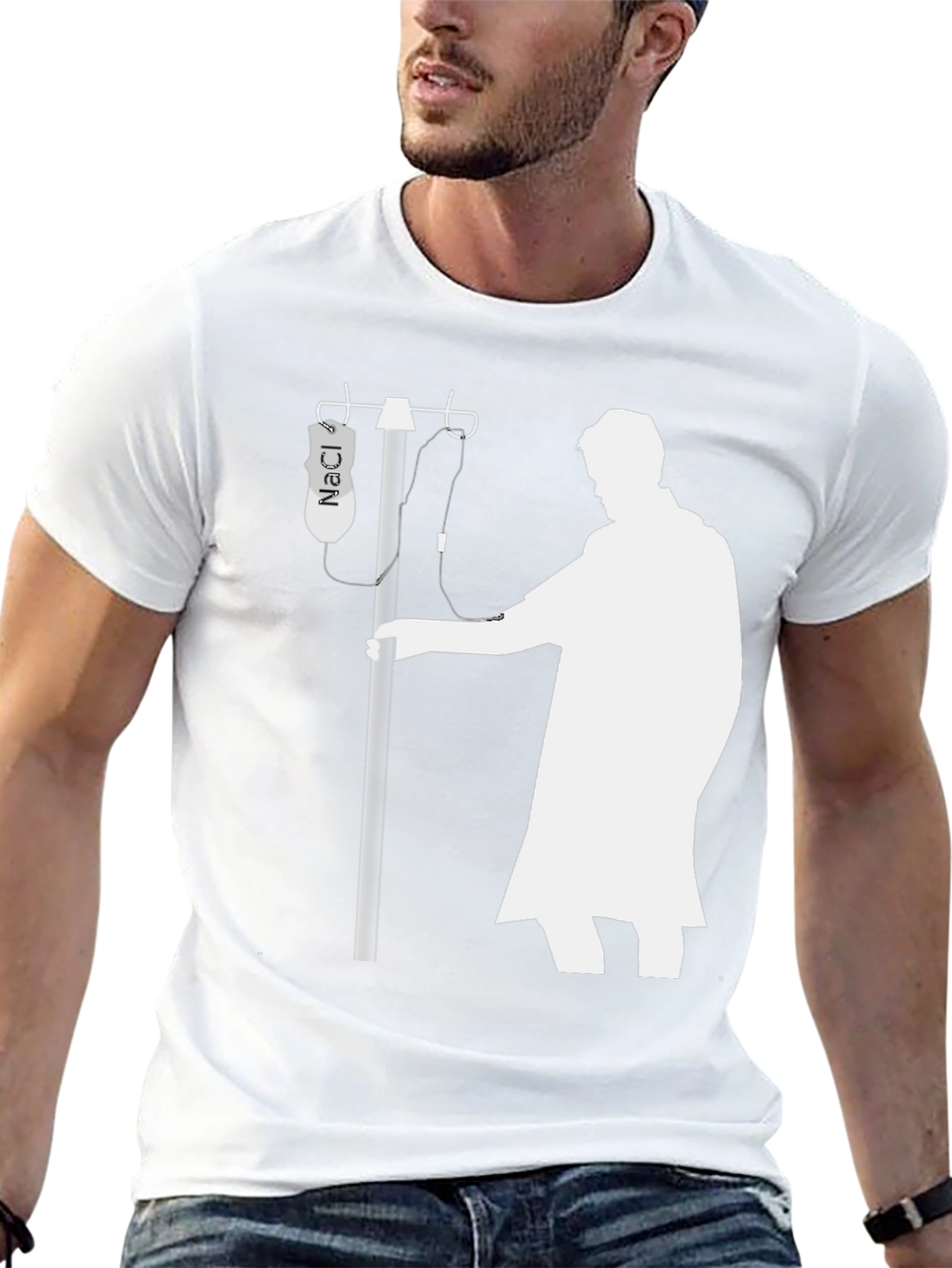 NaCl IV Bag Funny Black T-Shirt
