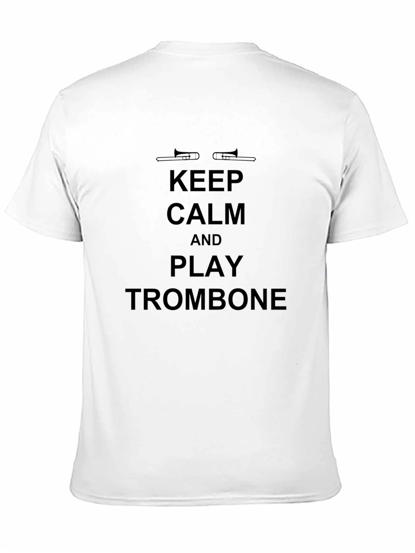 Keep Calm and Play Trombone Black T-Shirt