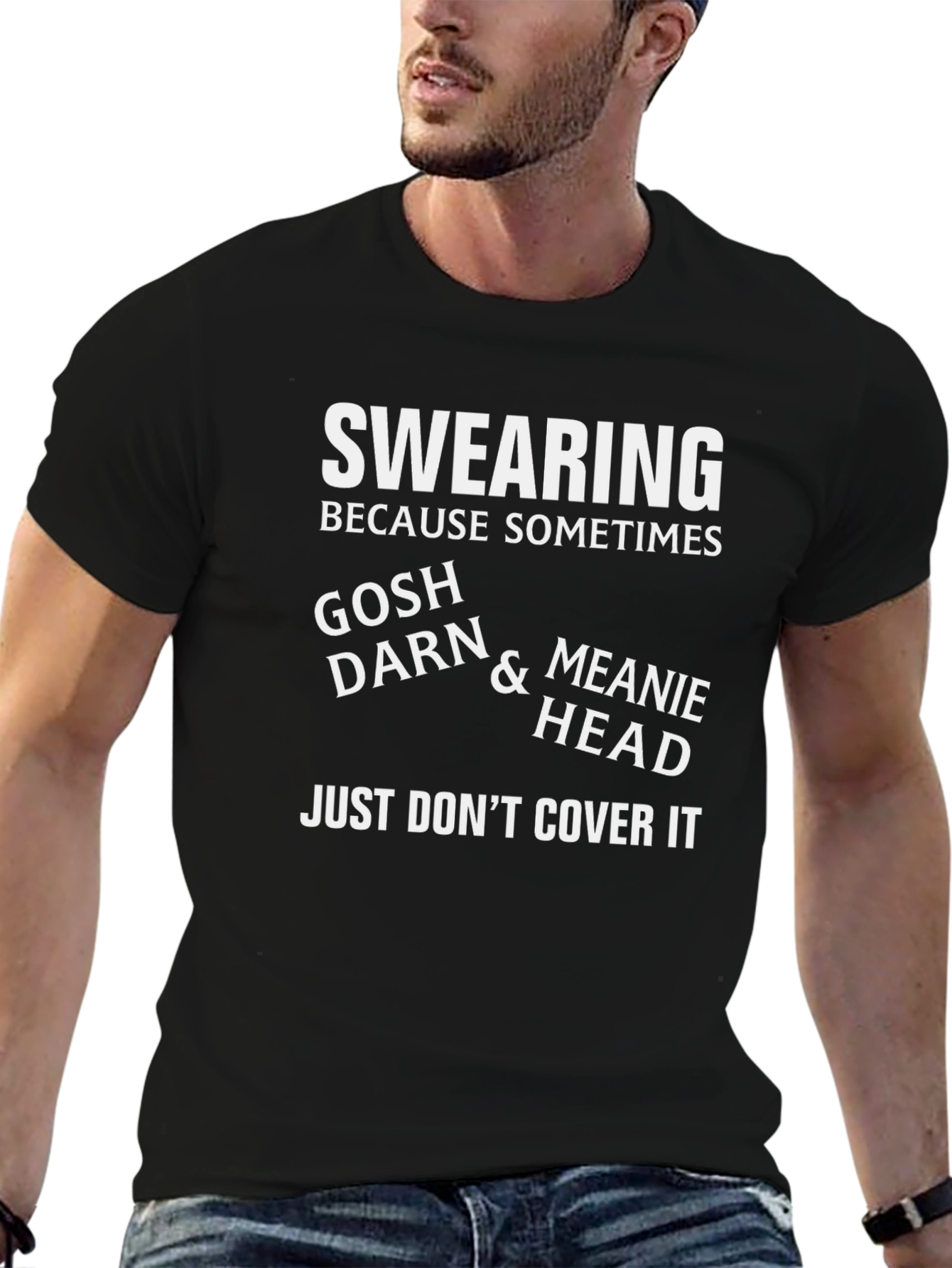 Swearing T-Shirt: Gosh Darn & Meanie Head