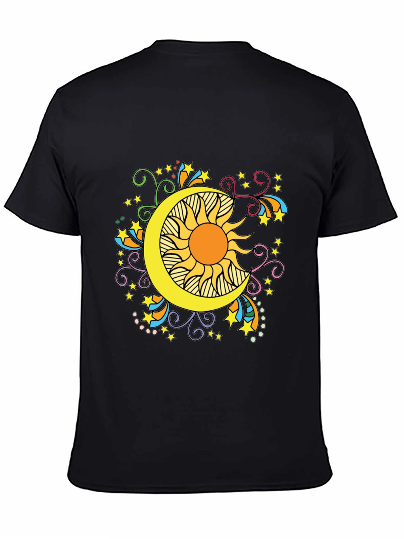 Celestial Sun and Moon Graphic Tee