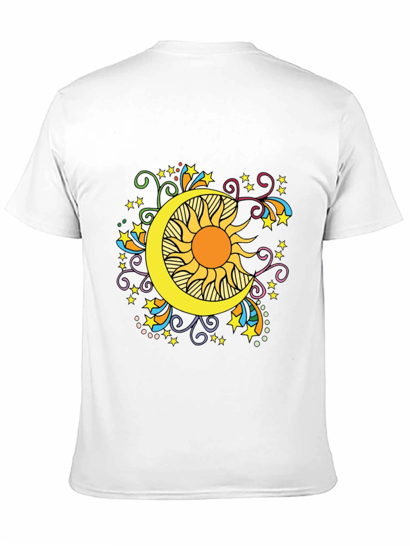 Celestial Sun and Moon Graphic Tee