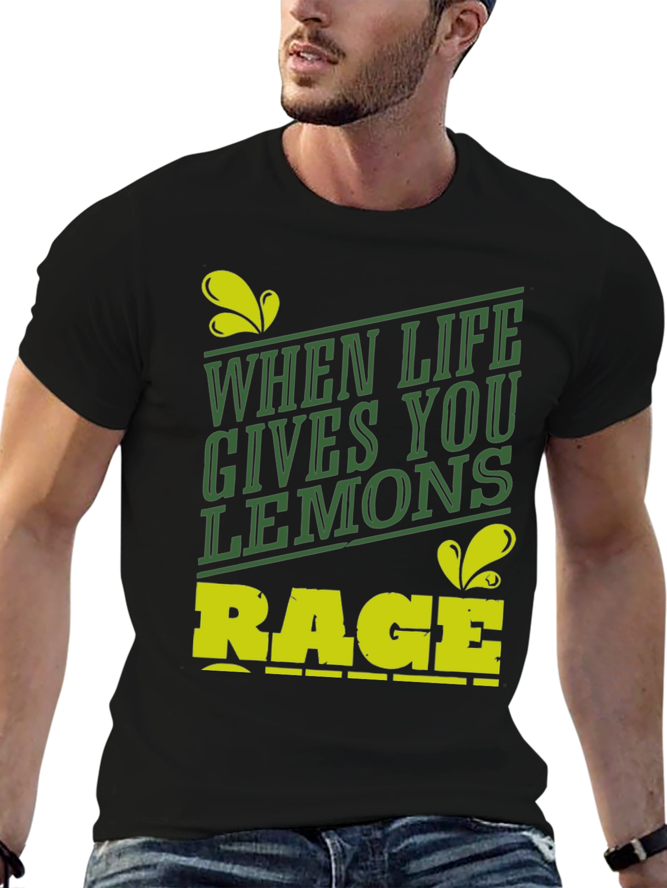 When Life Gives You Lemons Rage Funny Graphic Tee