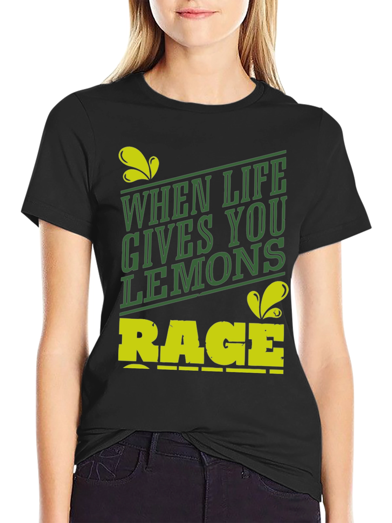 When Life Gives You Lemons Rage Funny Graphic Tee