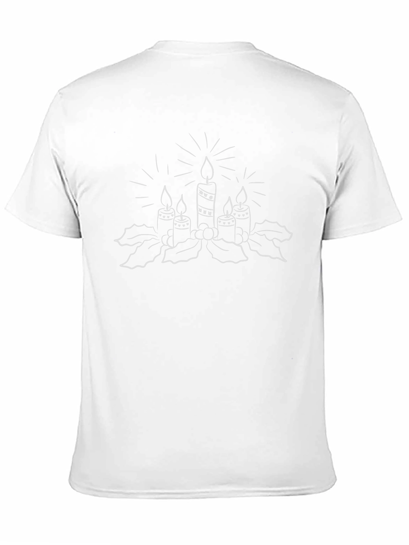 Advent Candles T-Shirt: Festive Holiday Style