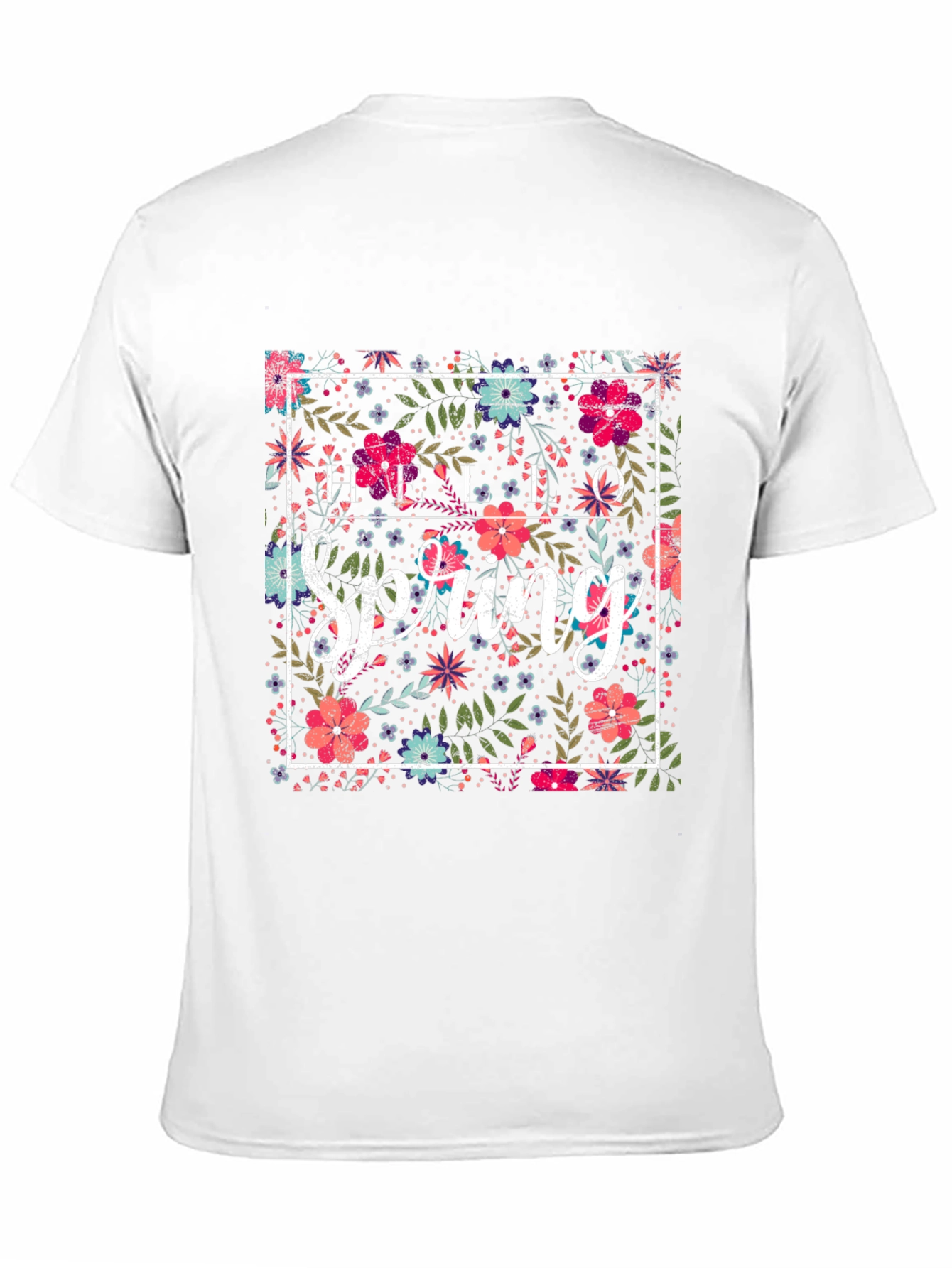 Hello Spring Floral Graphic Tee