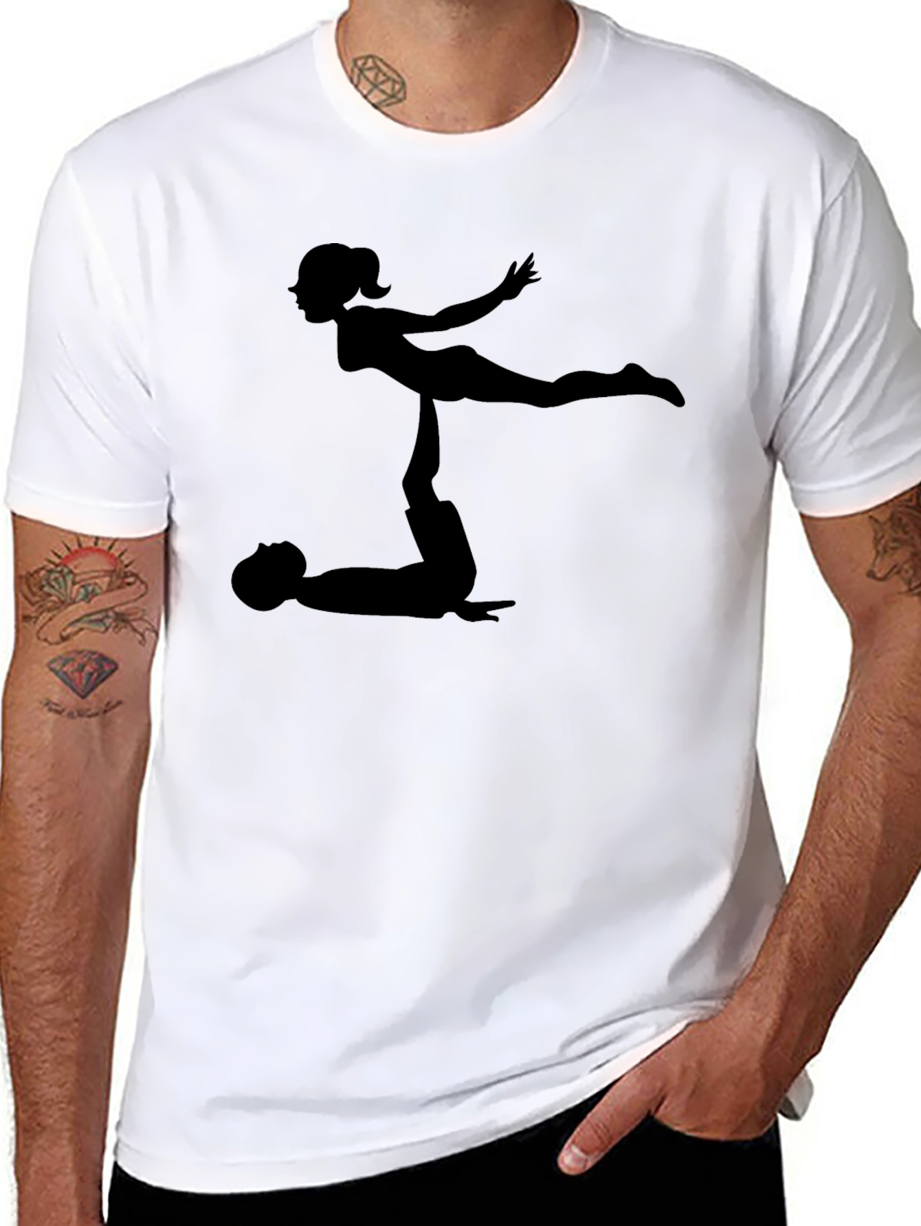Acrobatic Pose Graphic Tee