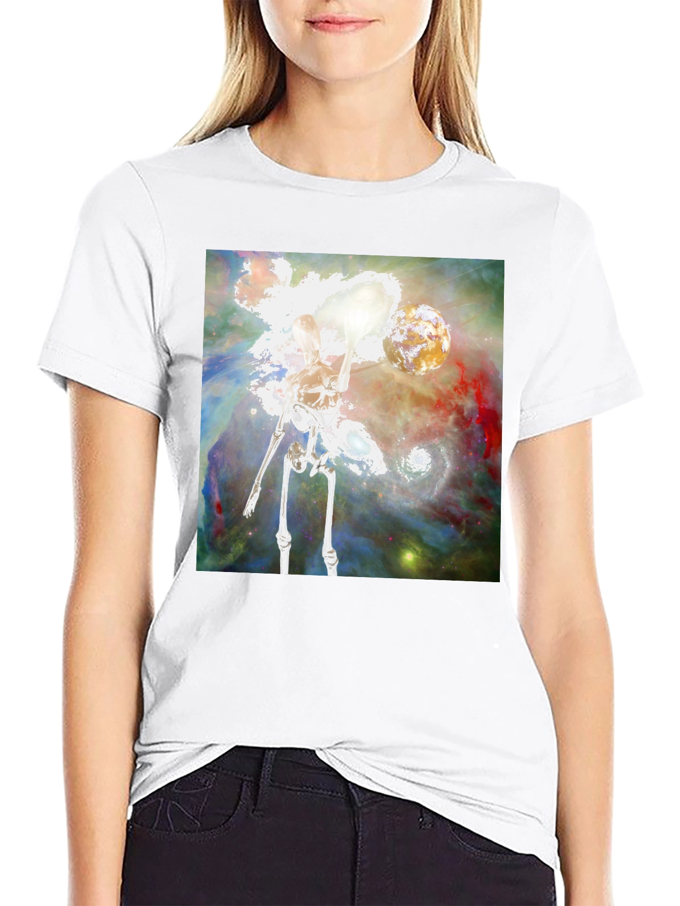 Celestial Skeleton Graphic Tee