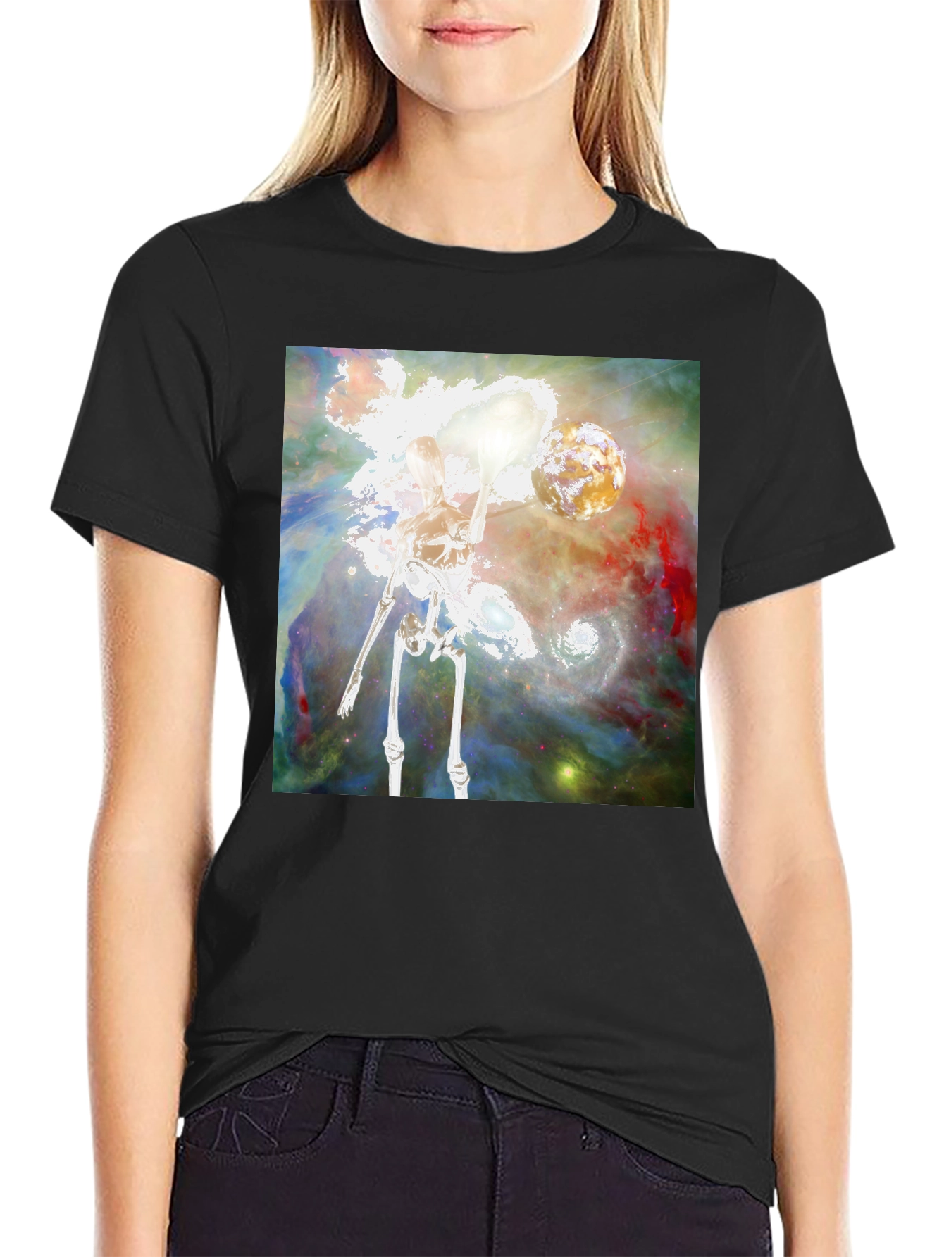 Celestial Skeleton Graphic Tee