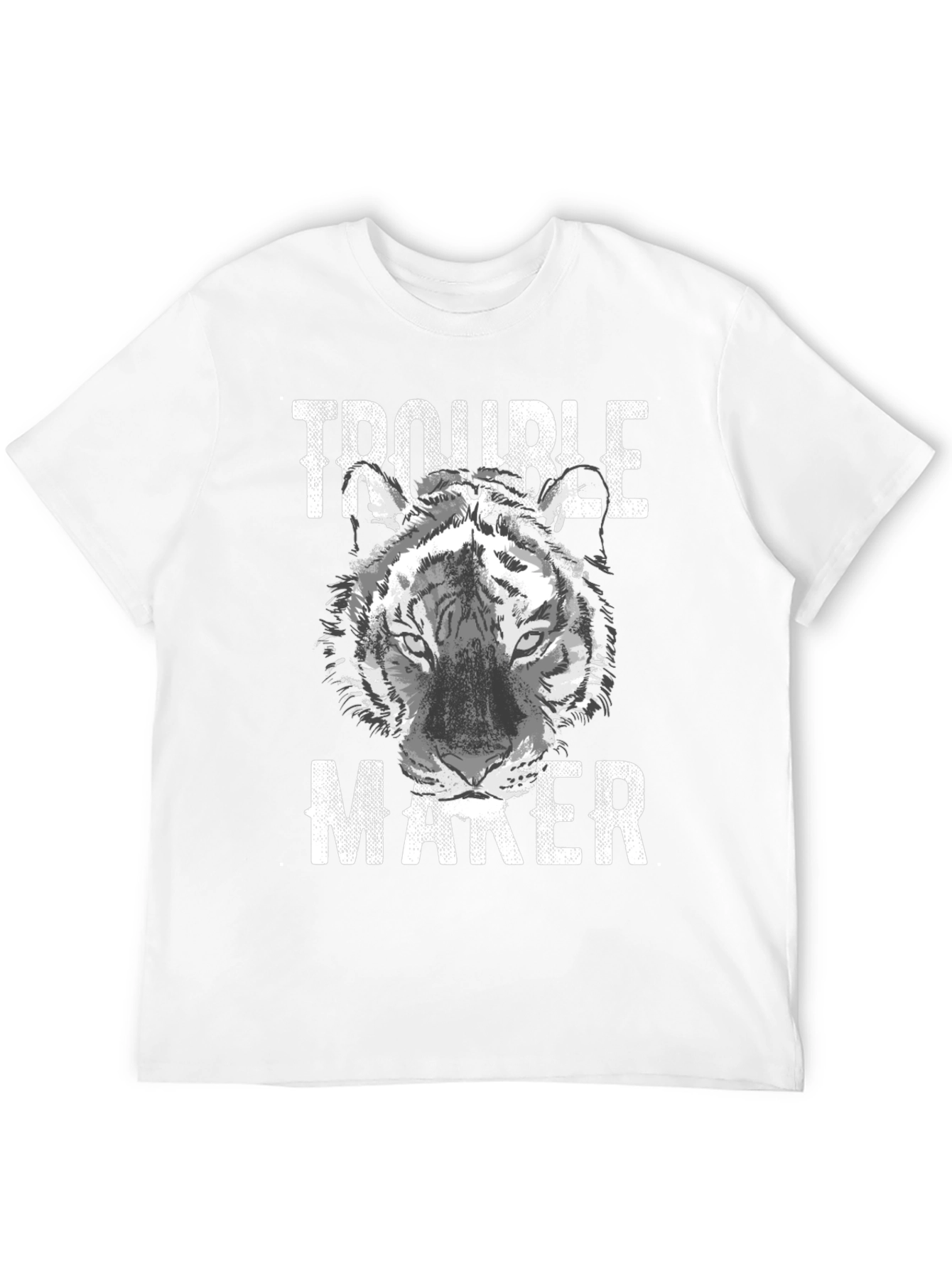 Trouble Maker Tiger Graphic T-Shirt