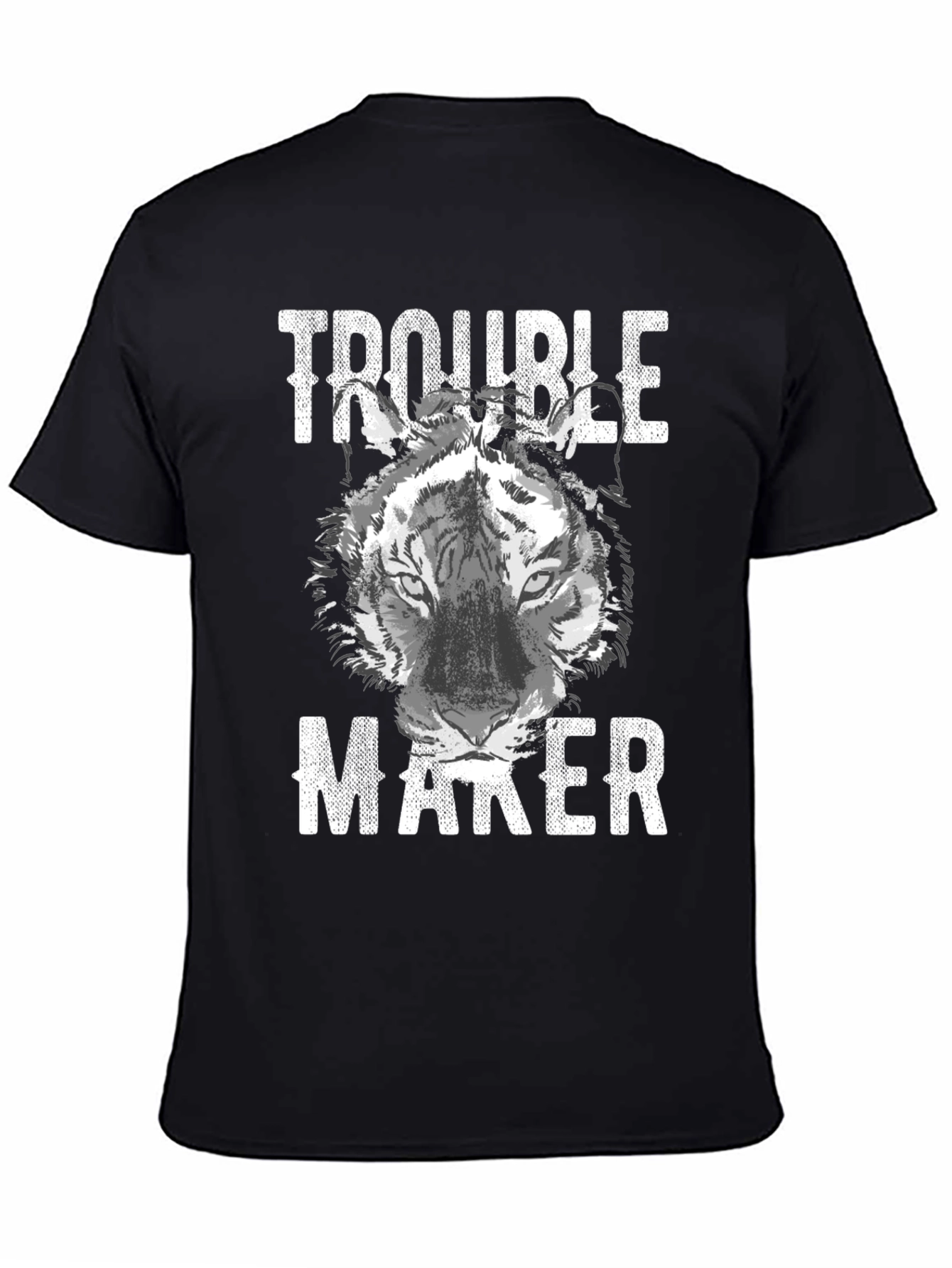 Trouble Maker Tiger Graphic T-Shirt