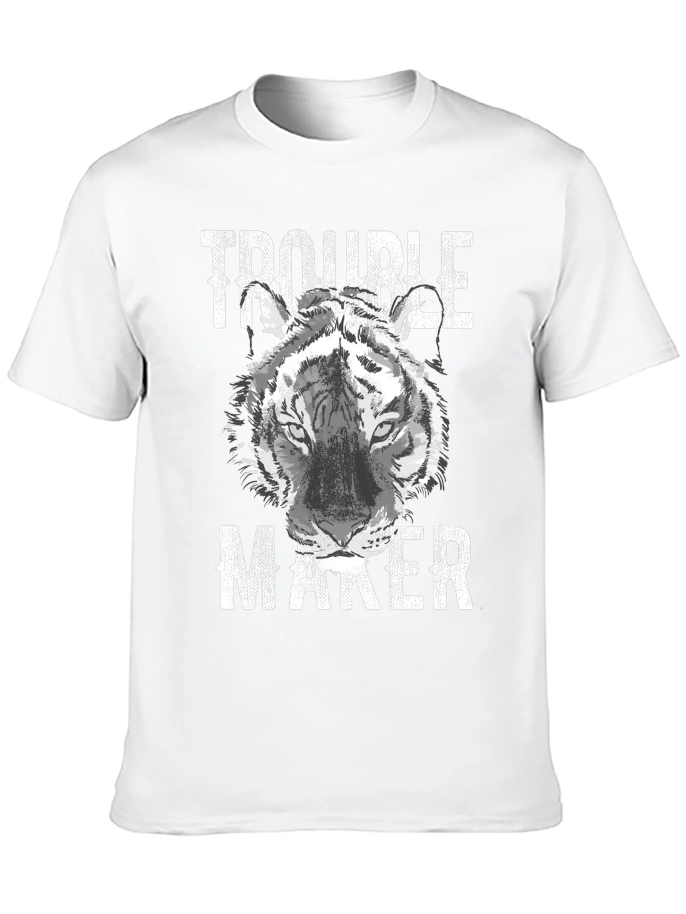 Trouble Maker Tiger Graphic T-Shirt