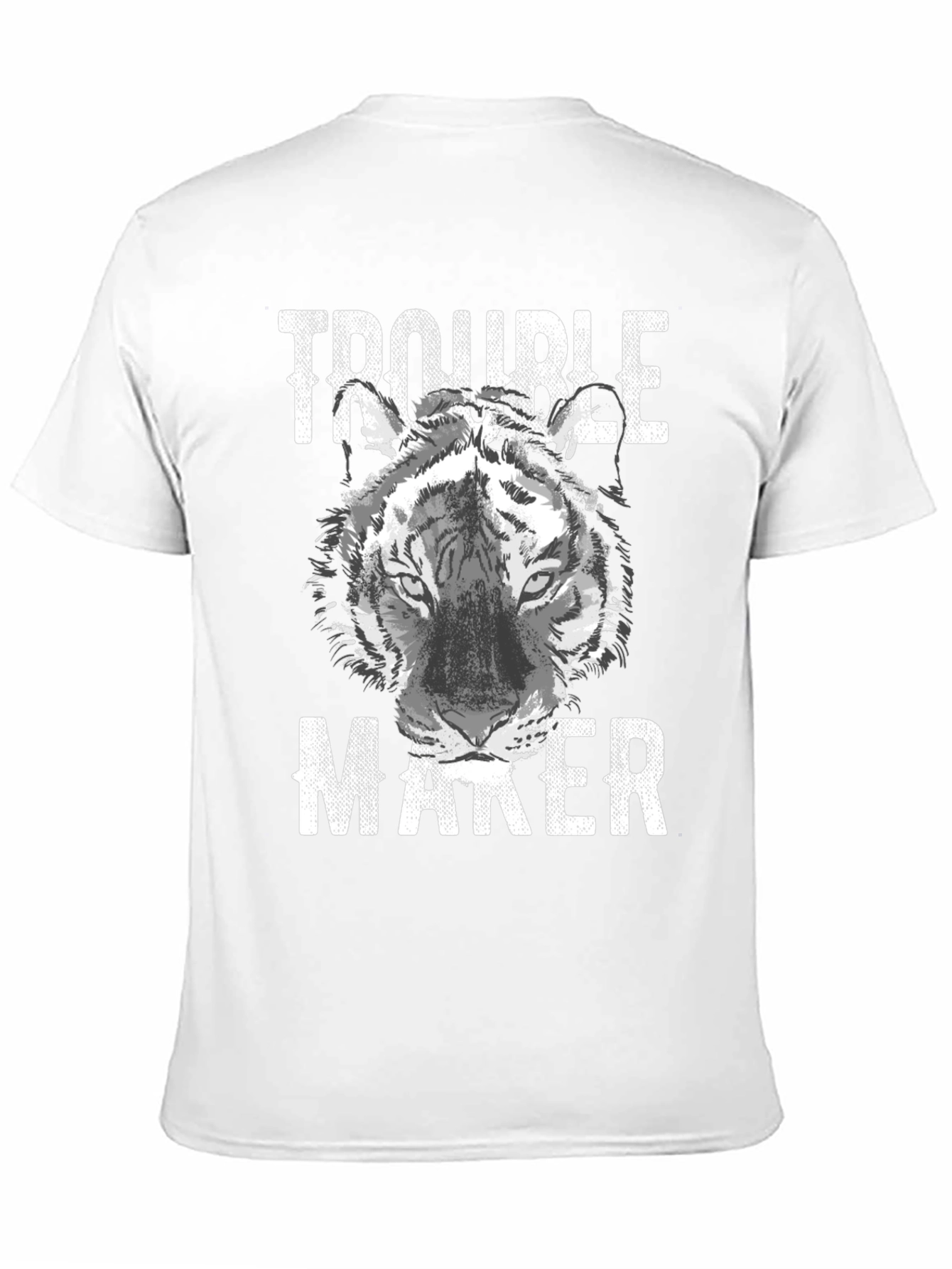 Trouble Maker Tiger Graphic T-Shirt