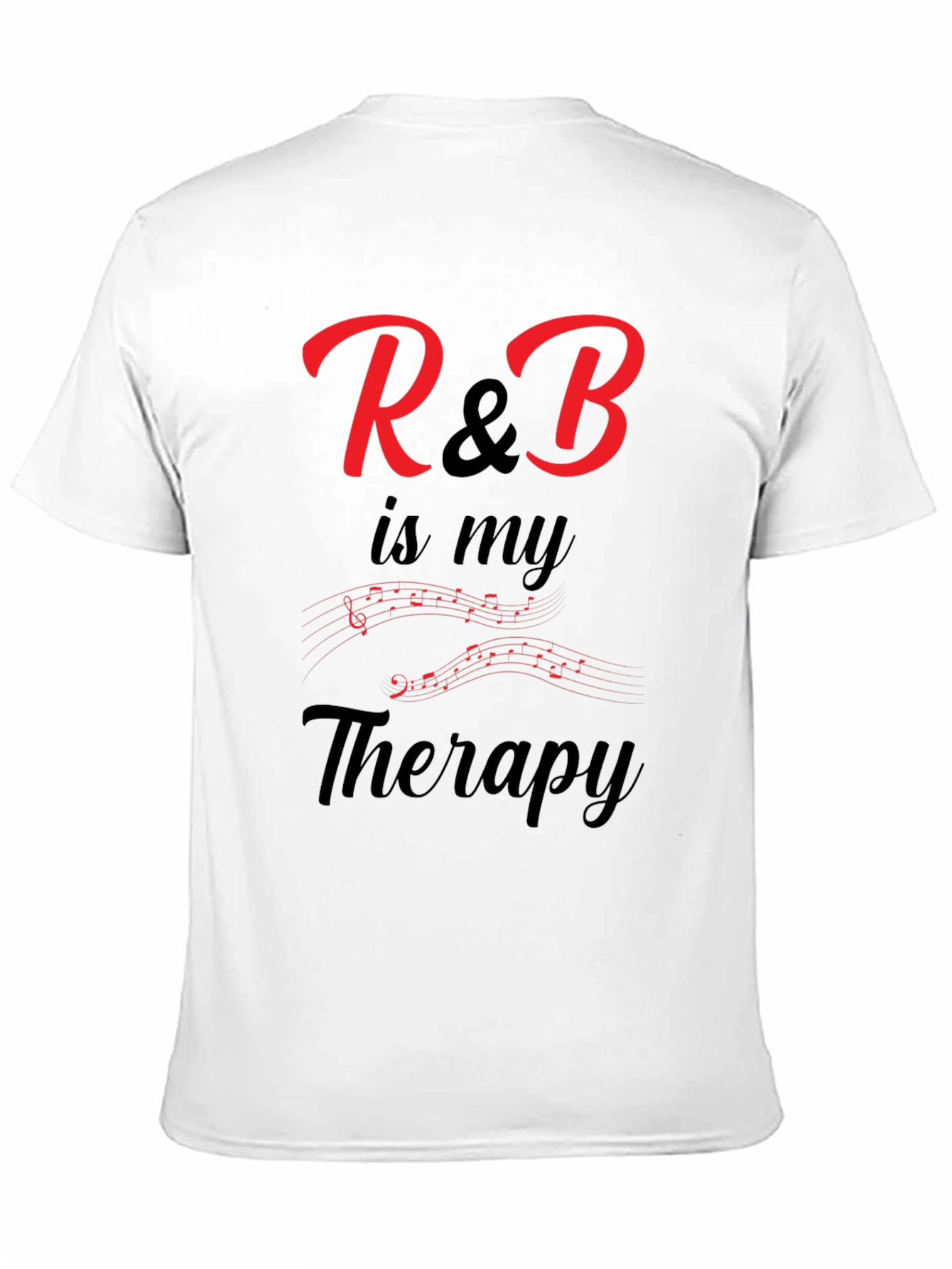 R&B Music Therapy Graphic Tee - Black