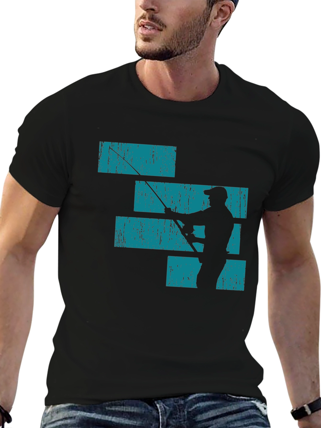 Fishing Silhouette Graphic Tee