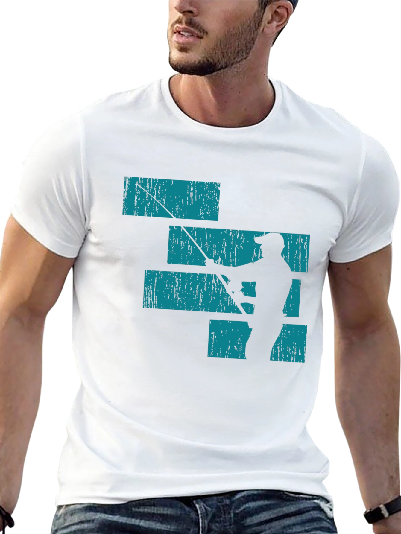 Fishing Silhouette Graphic Tee