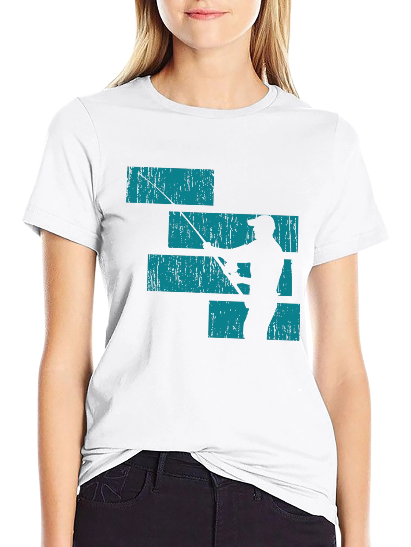 Fishing Silhouette Graphic Tee
