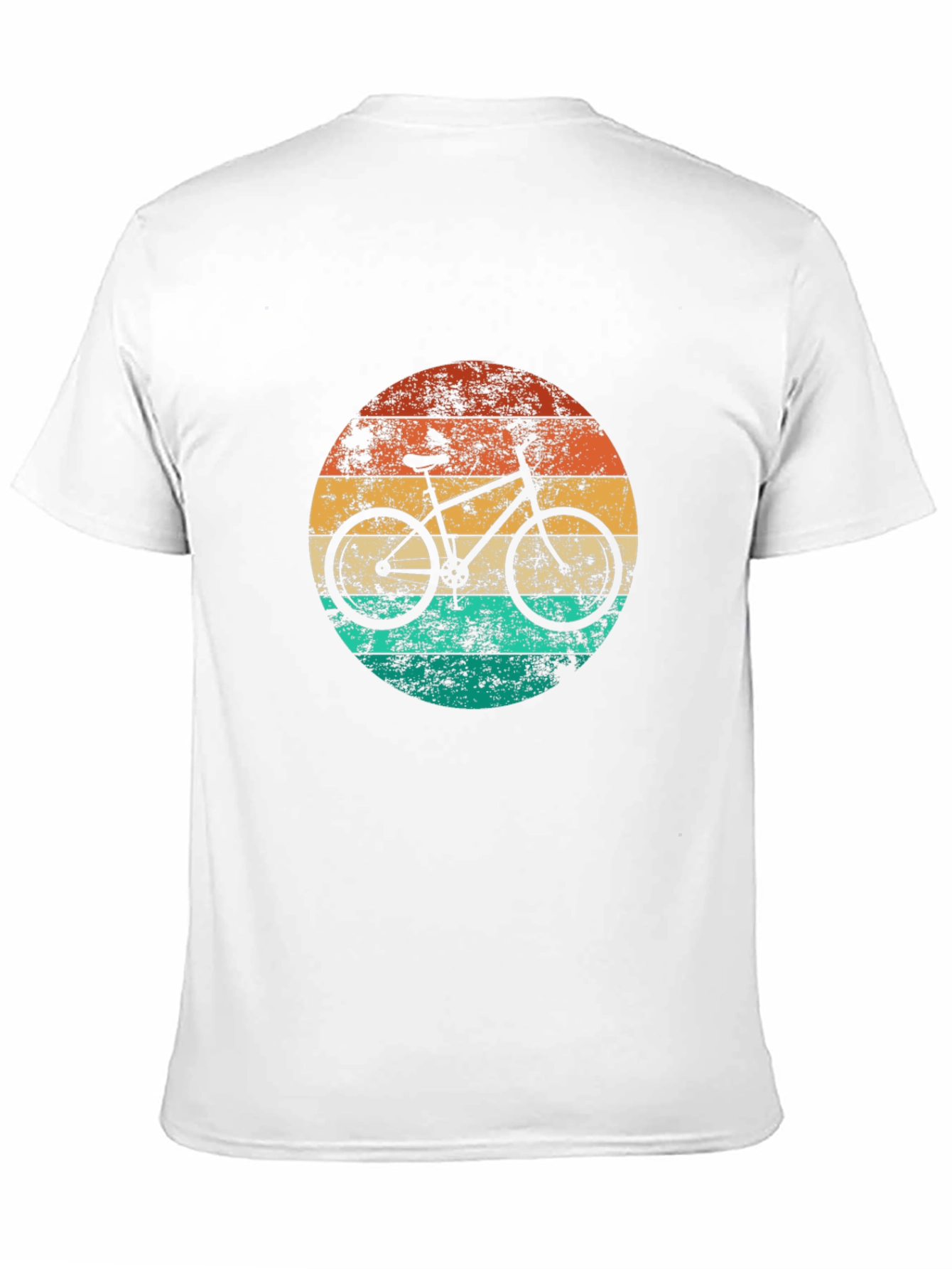Retro Sunset Bicycle Graphic Tee - Black