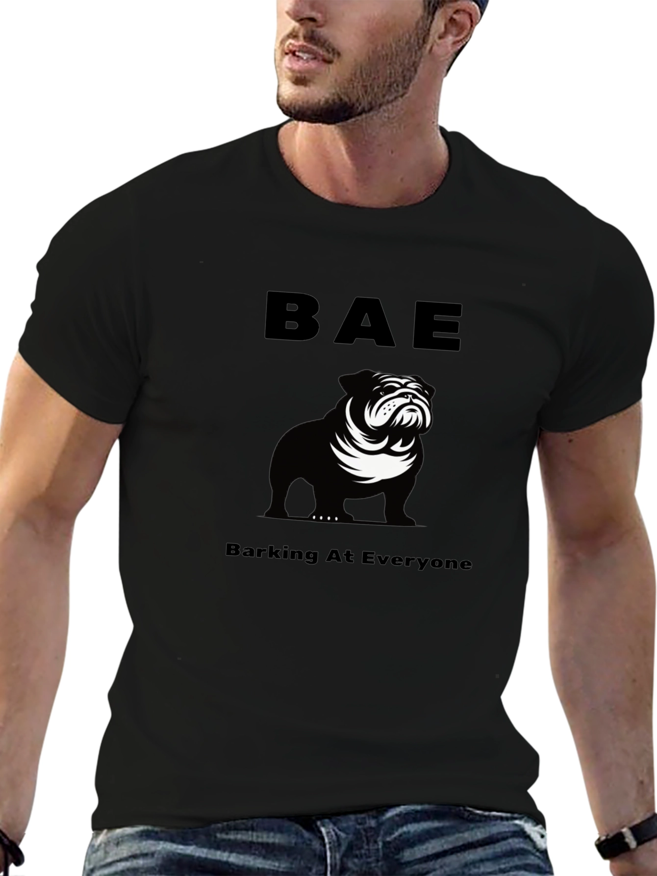 BAE Barking At Everyone Bulldog T-Shirt – Funny Dog Lover Tee