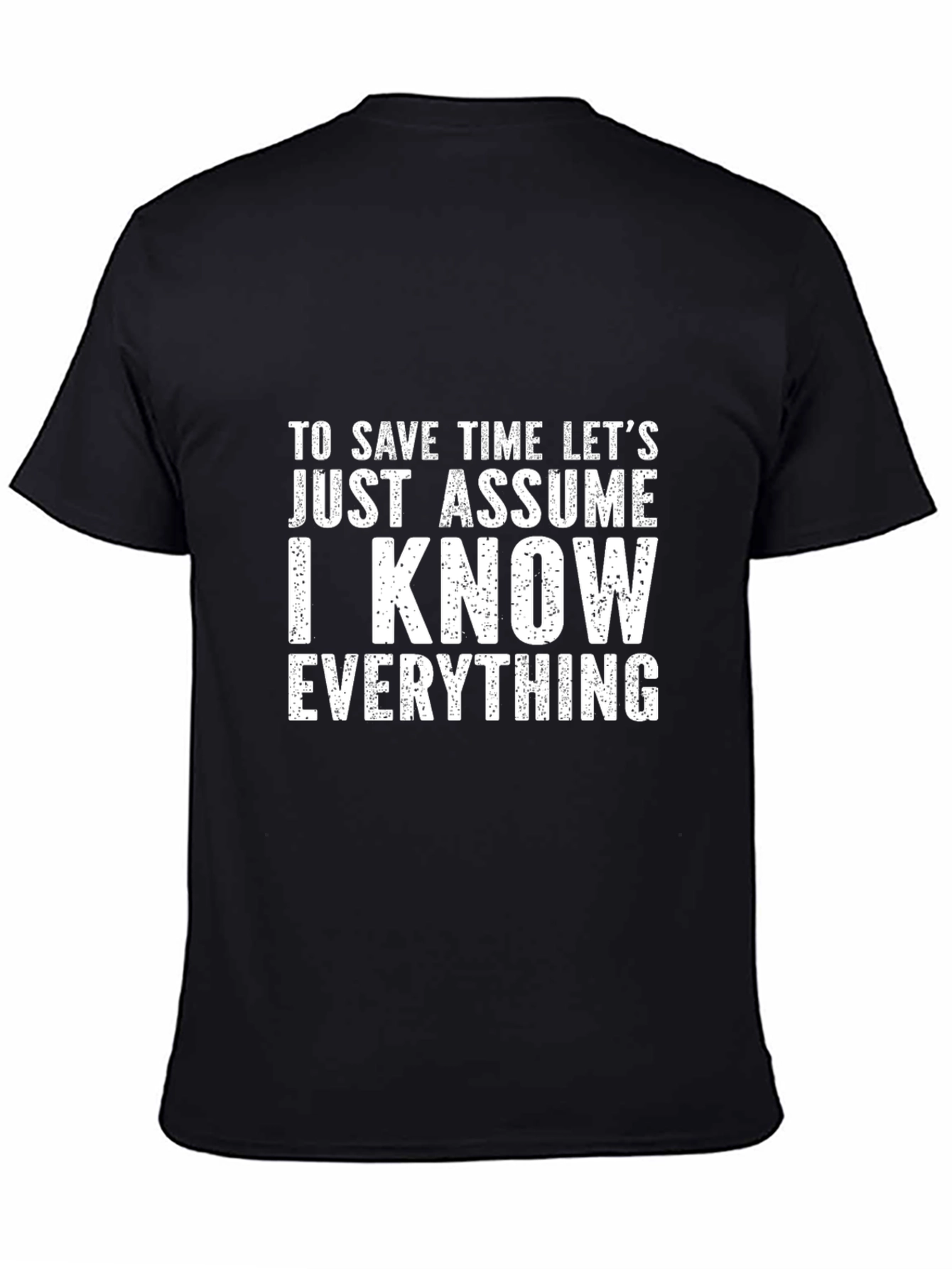 Funny Sarcastic T-Shirt - I Know Everything
