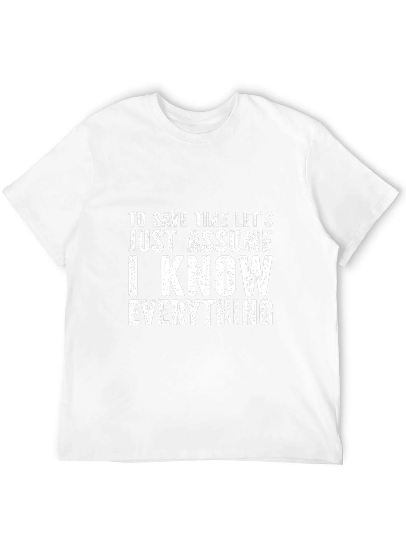Funny Sarcastic T-Shirt - I Know Everything