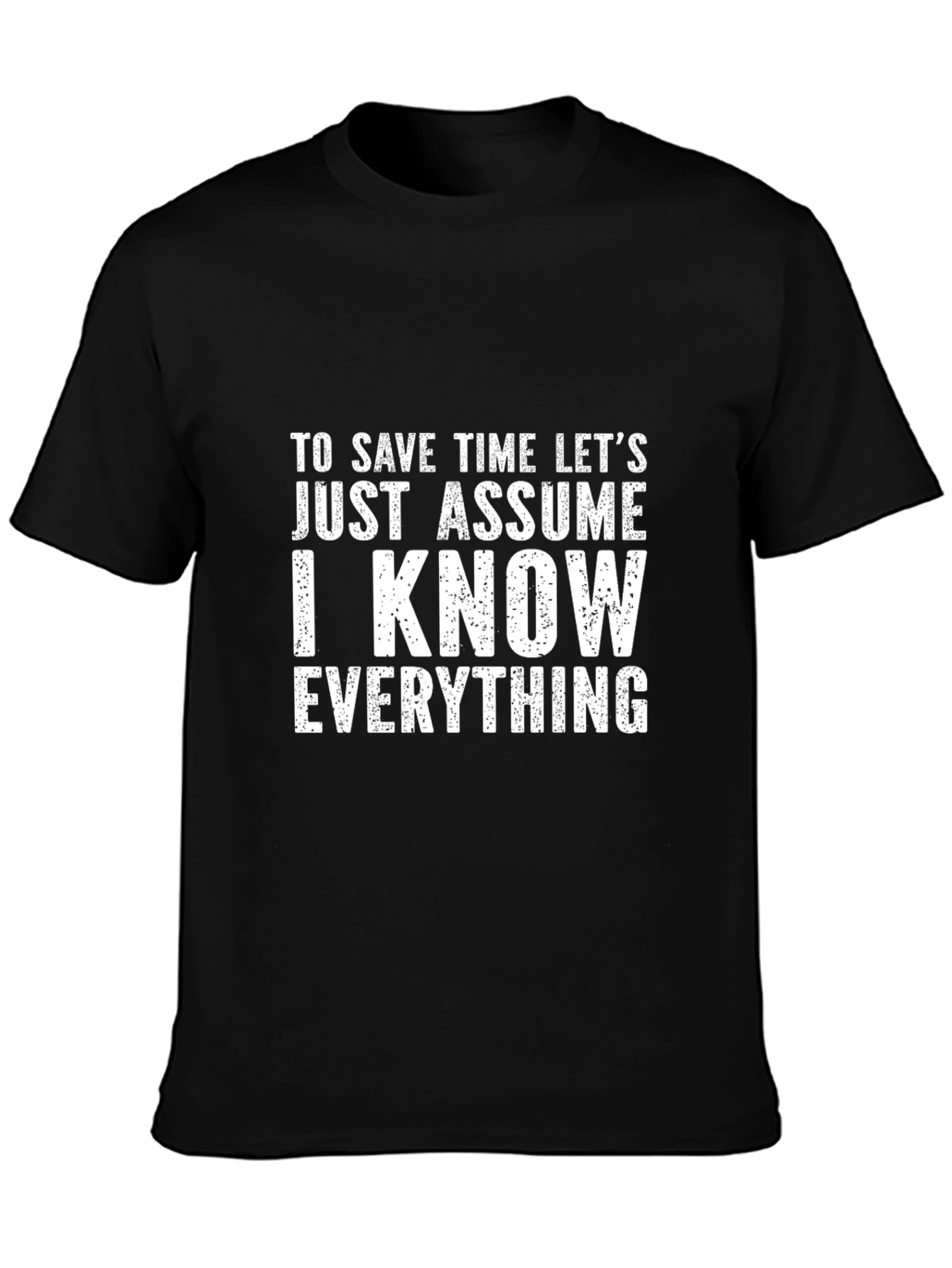 Funny Sarcastic T-Shirt - I Know Everything