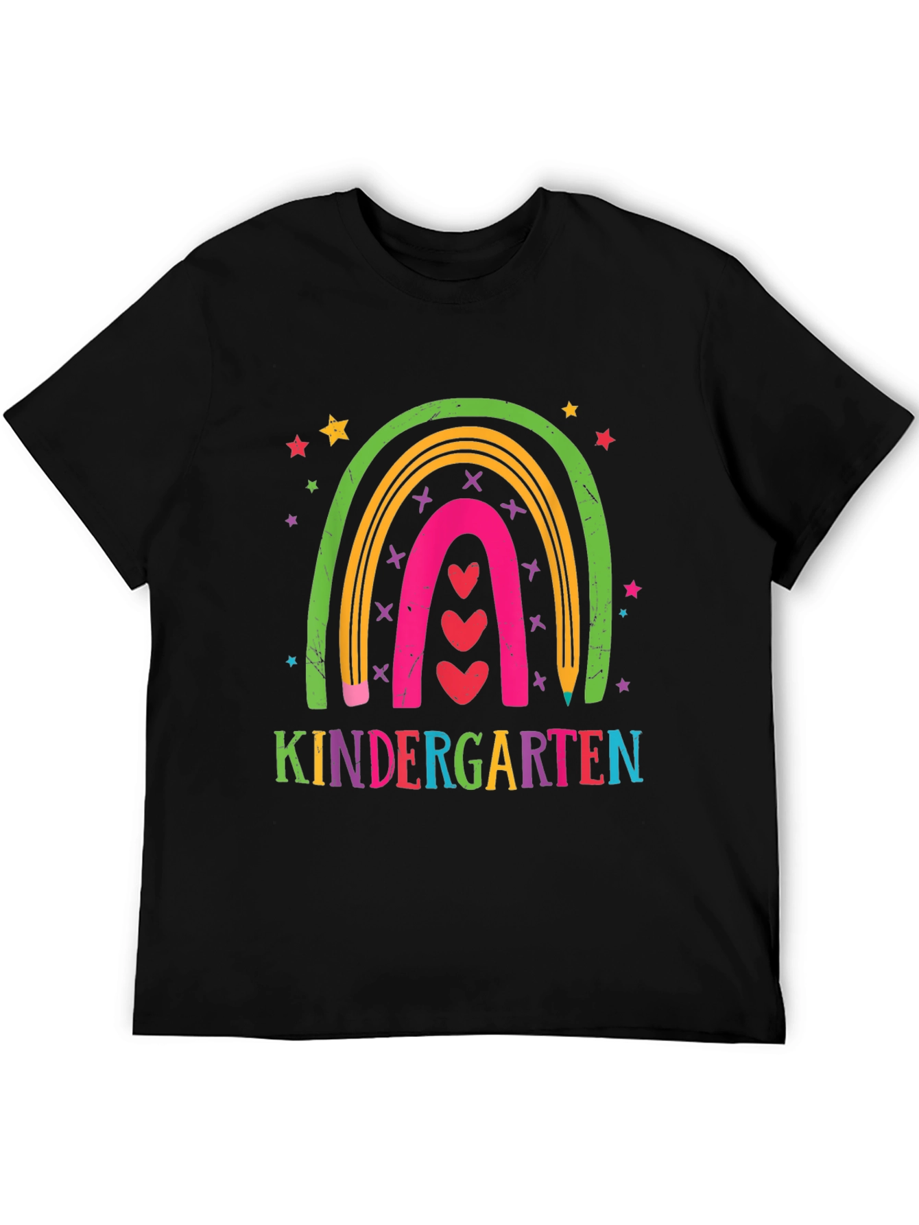 Kindergarten Rainbow Heart T-Shirt