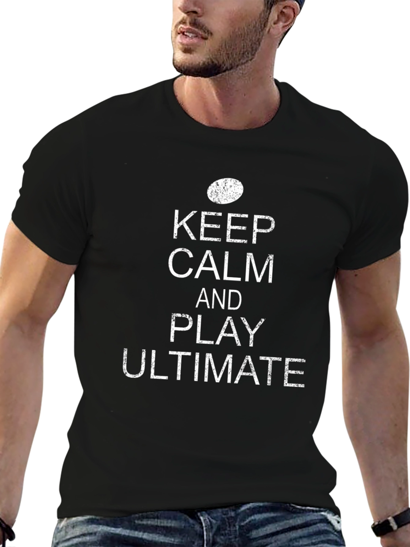 Keep Calm and Play Ultimate Black T-Shirt