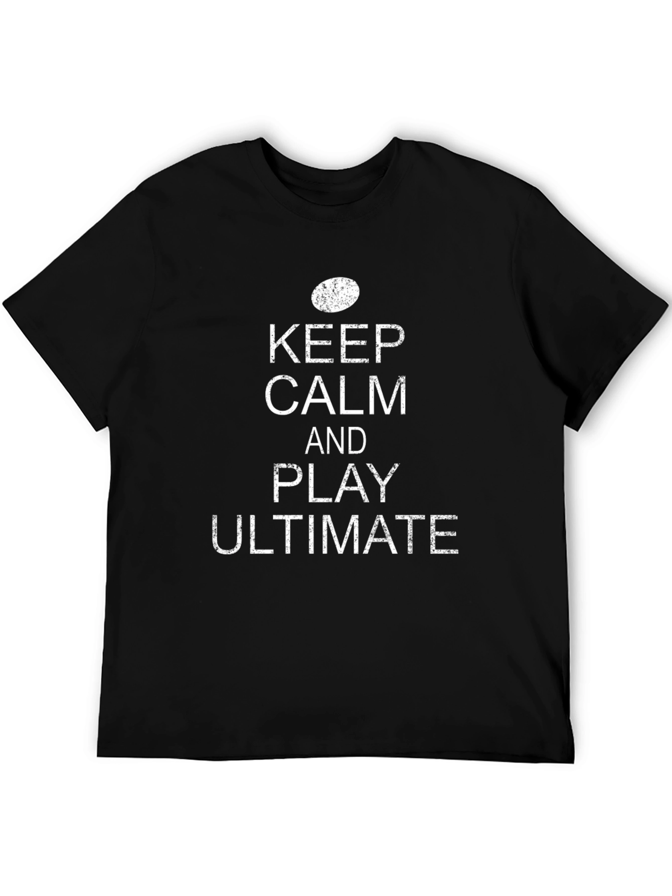 Keep Calm and Play Ultimate Black T-Shirt