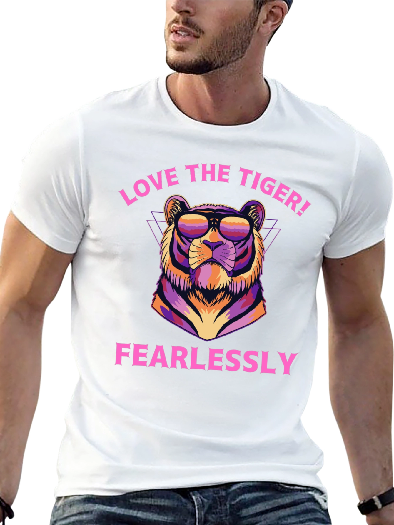 Love the Tiger Fearlessly Graphic T-Shirt
