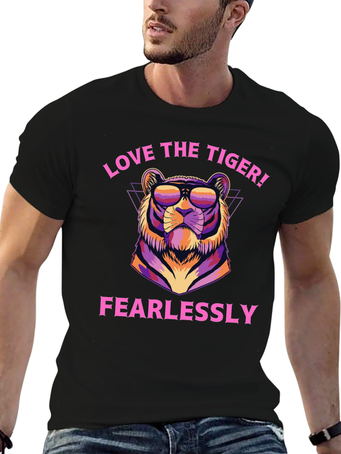 Love the Tiger Fearlessly Graphic T-Shirt