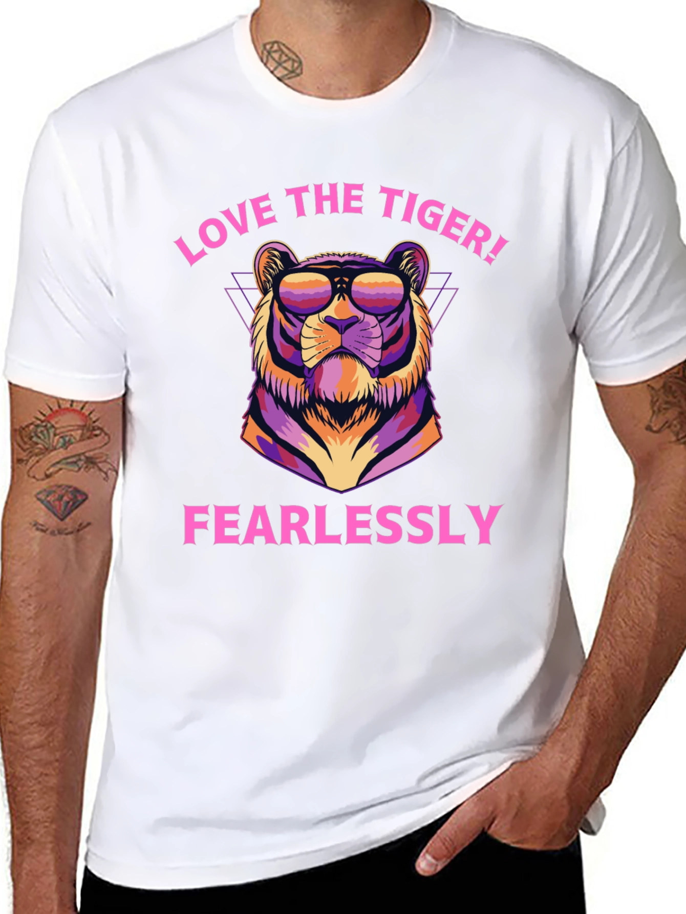 Love the Tiger Fearlessly Graphic T-Shirt