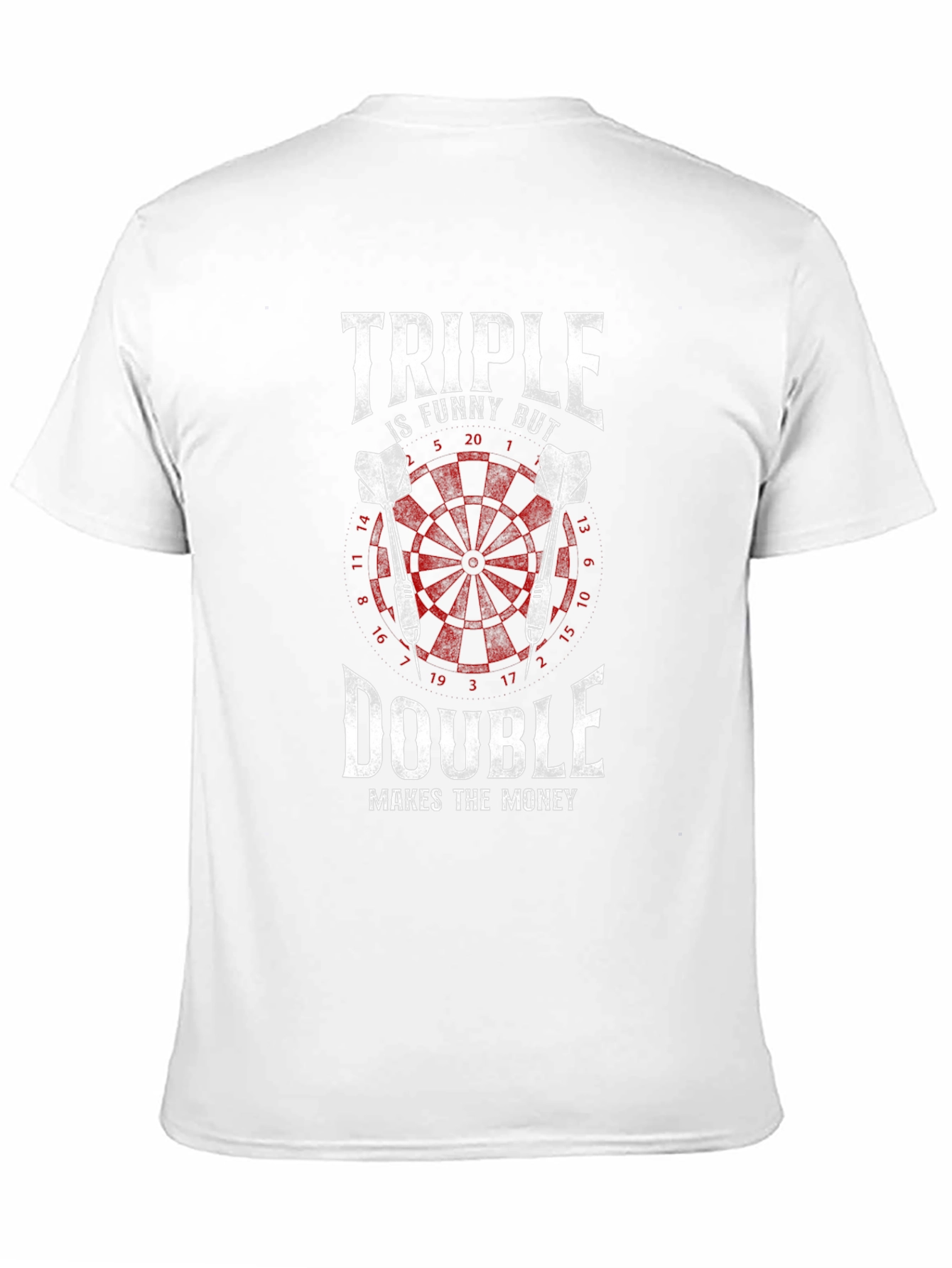 Triple Double Darts T-Shirt - Funny Dart Player Gift