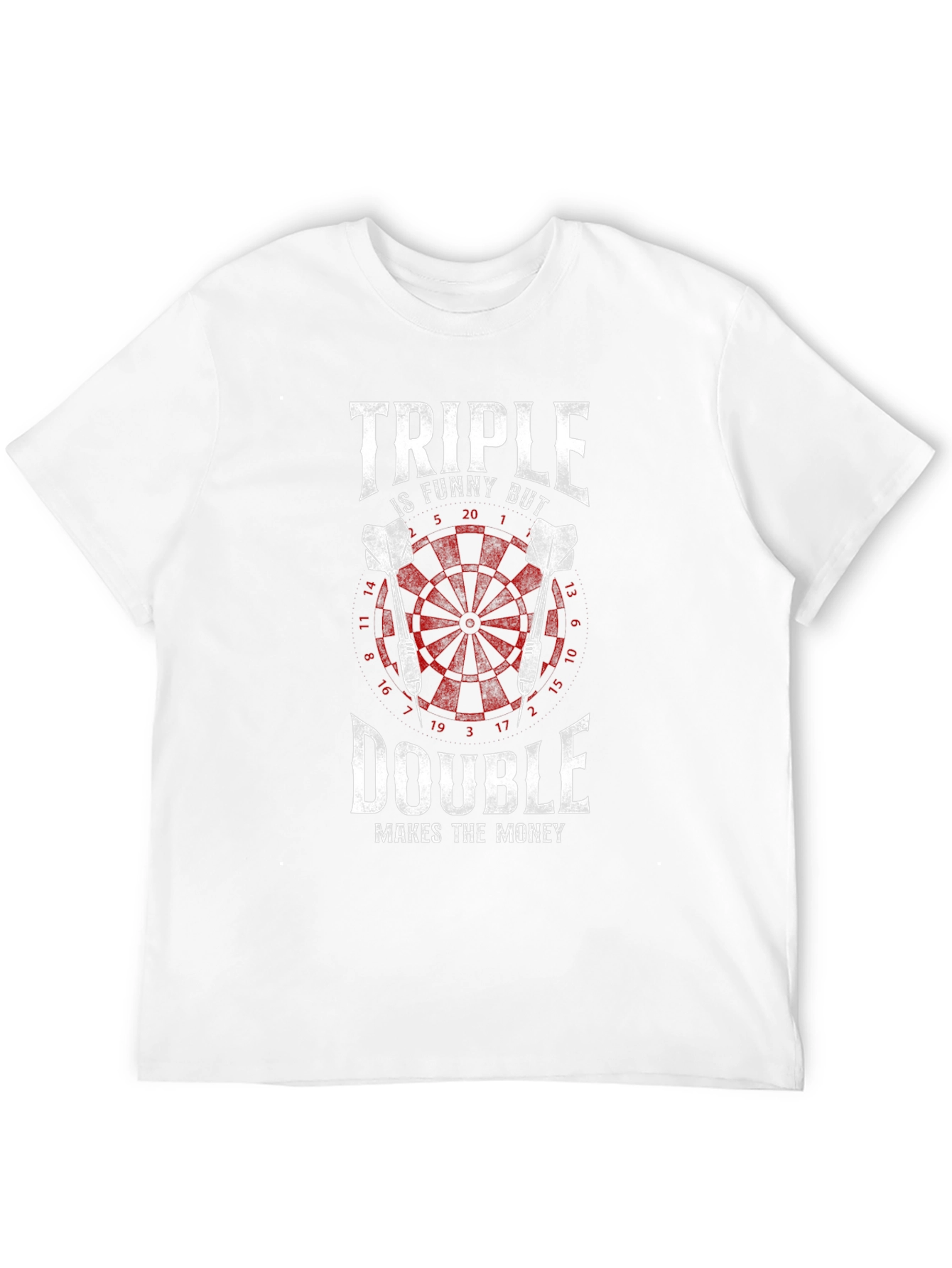 Triple Double Darts T-Shirt - Funny Dart Player Gift