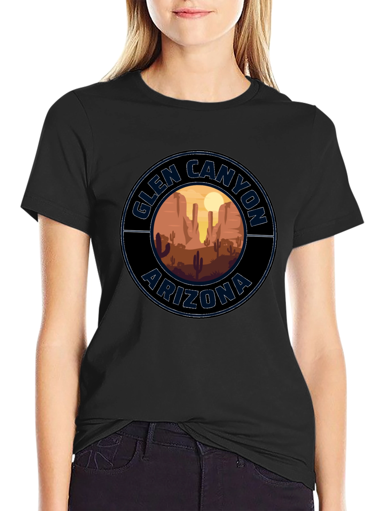 Glen Canyon Arizona Black T-Shirt