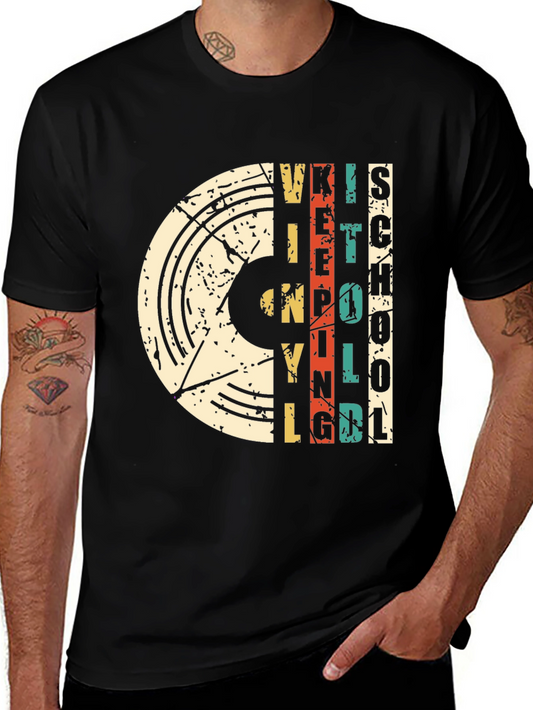 Retro Vinyl School T-Shirt - Vintage Inspired