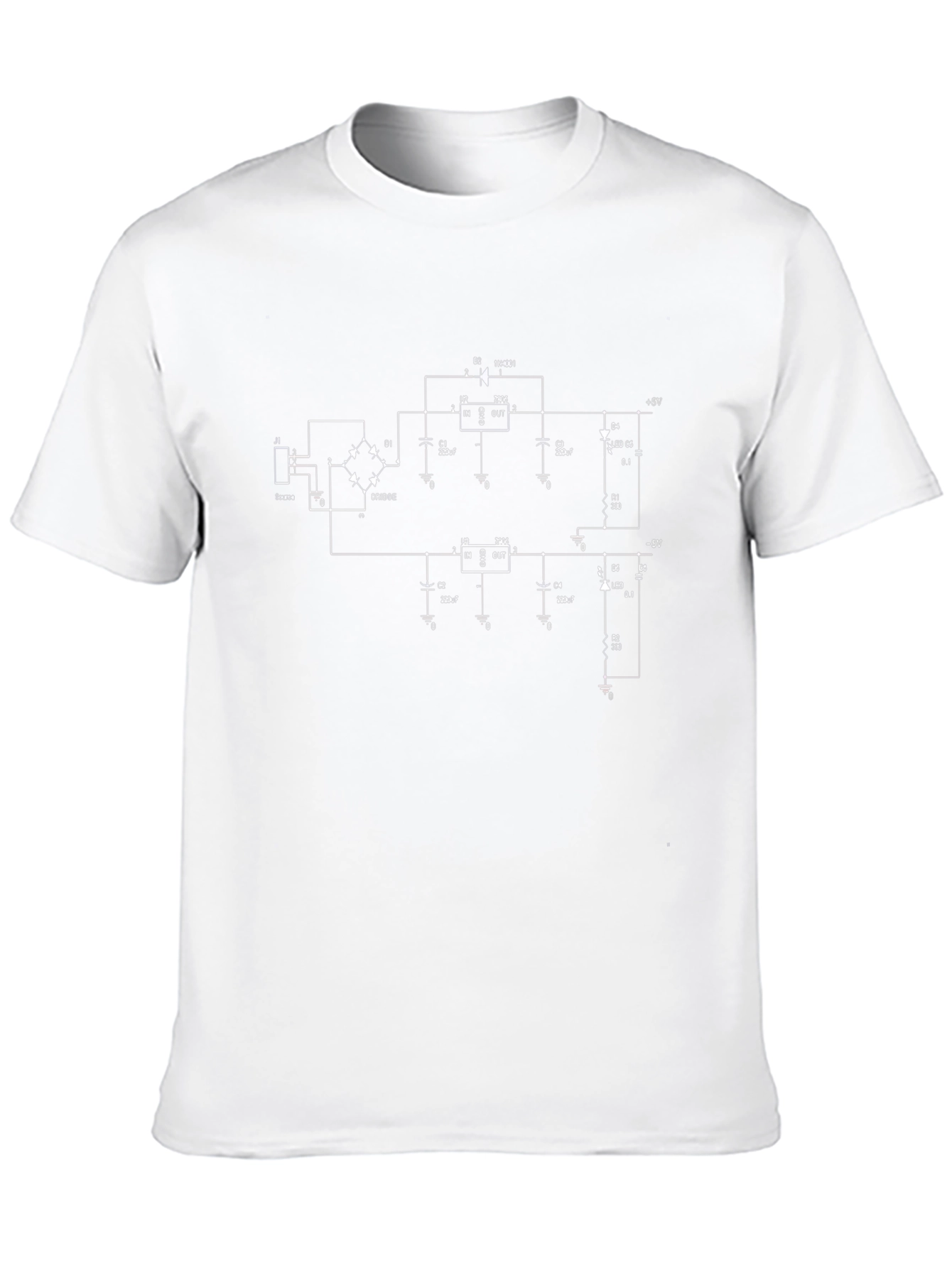 Circuit Diagram Graphic Tee - Geek Chic T-Shirt
