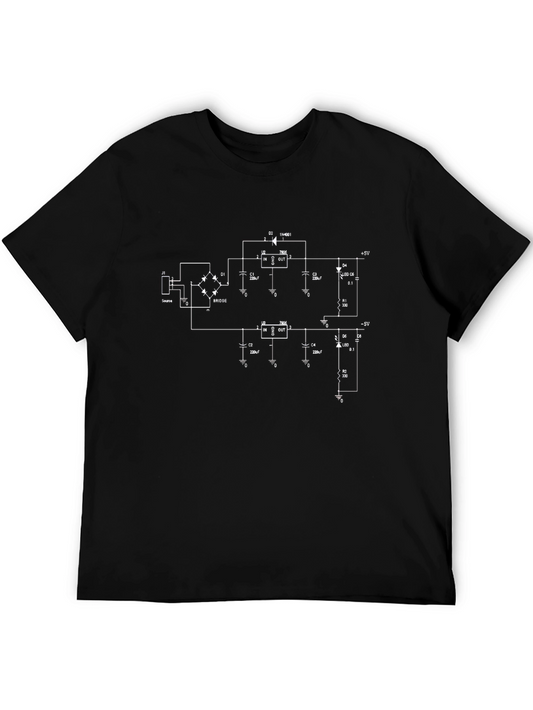 Circuit Diagram Graphic Tee - Geek Chic T-Shirt