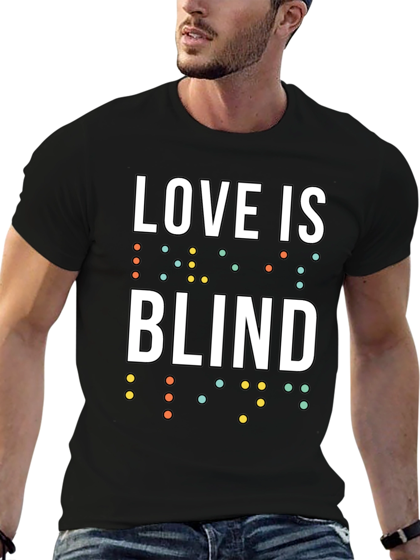 Love is Blind T-Shirt - Braille Design