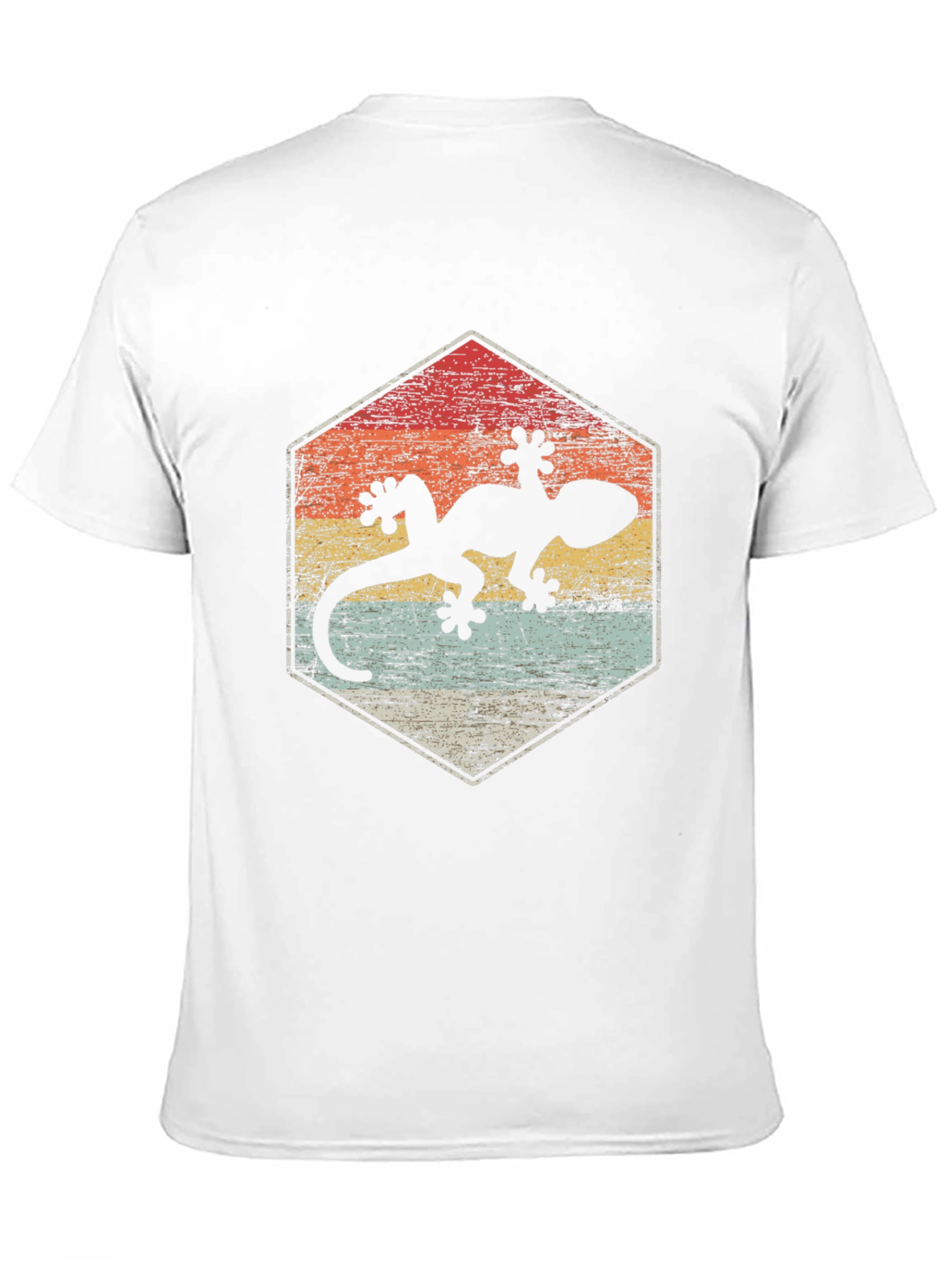 Retro Gecko Graphic Tee - Unique Animal Lover T-Shirt