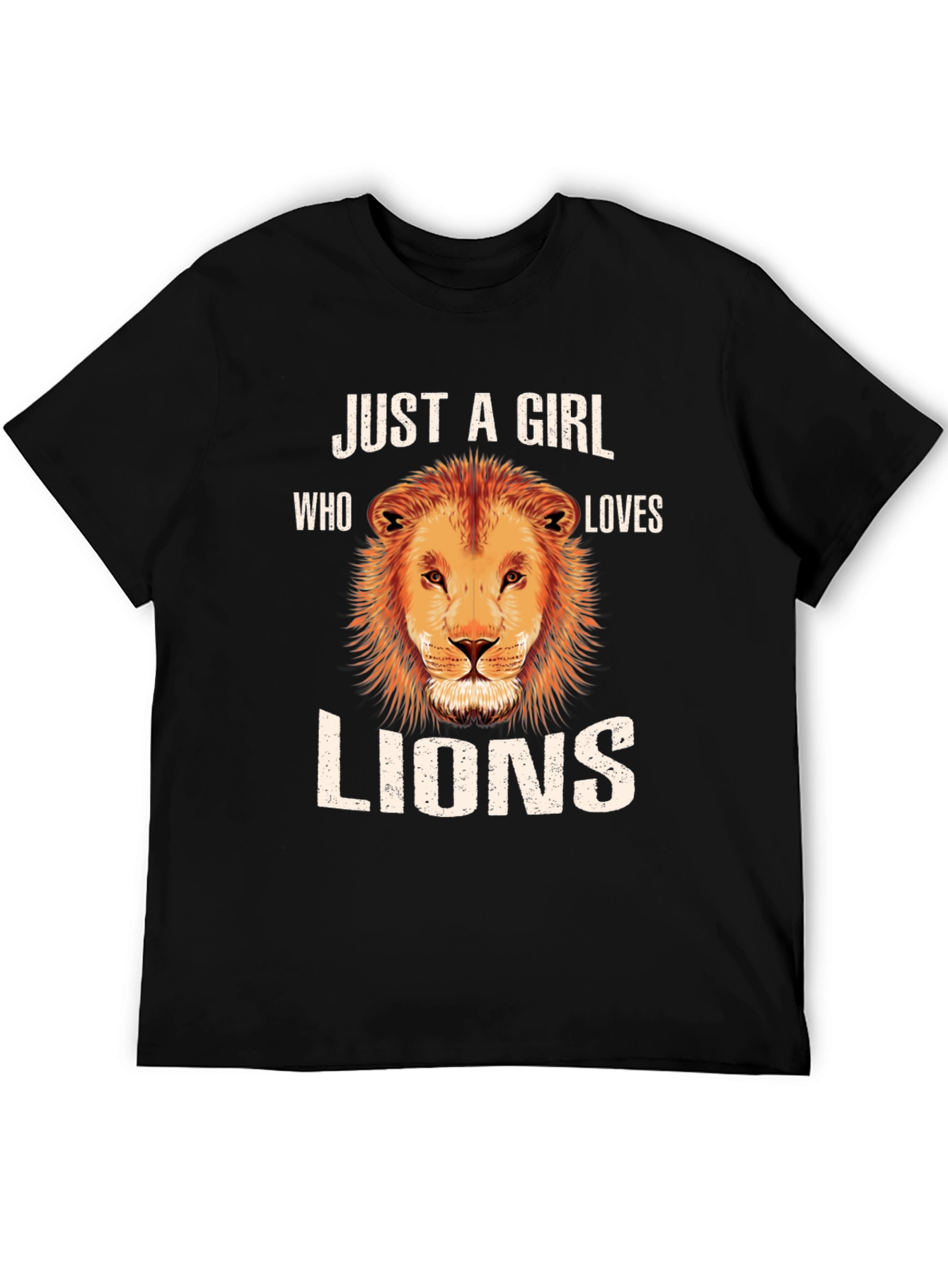 Just A Girl Who Loves Lions T-Shirt