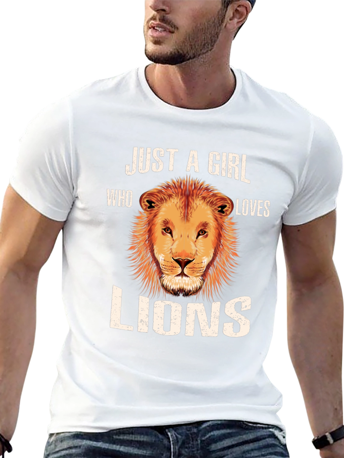Just A Girl Who Loves Lions T-Shirt