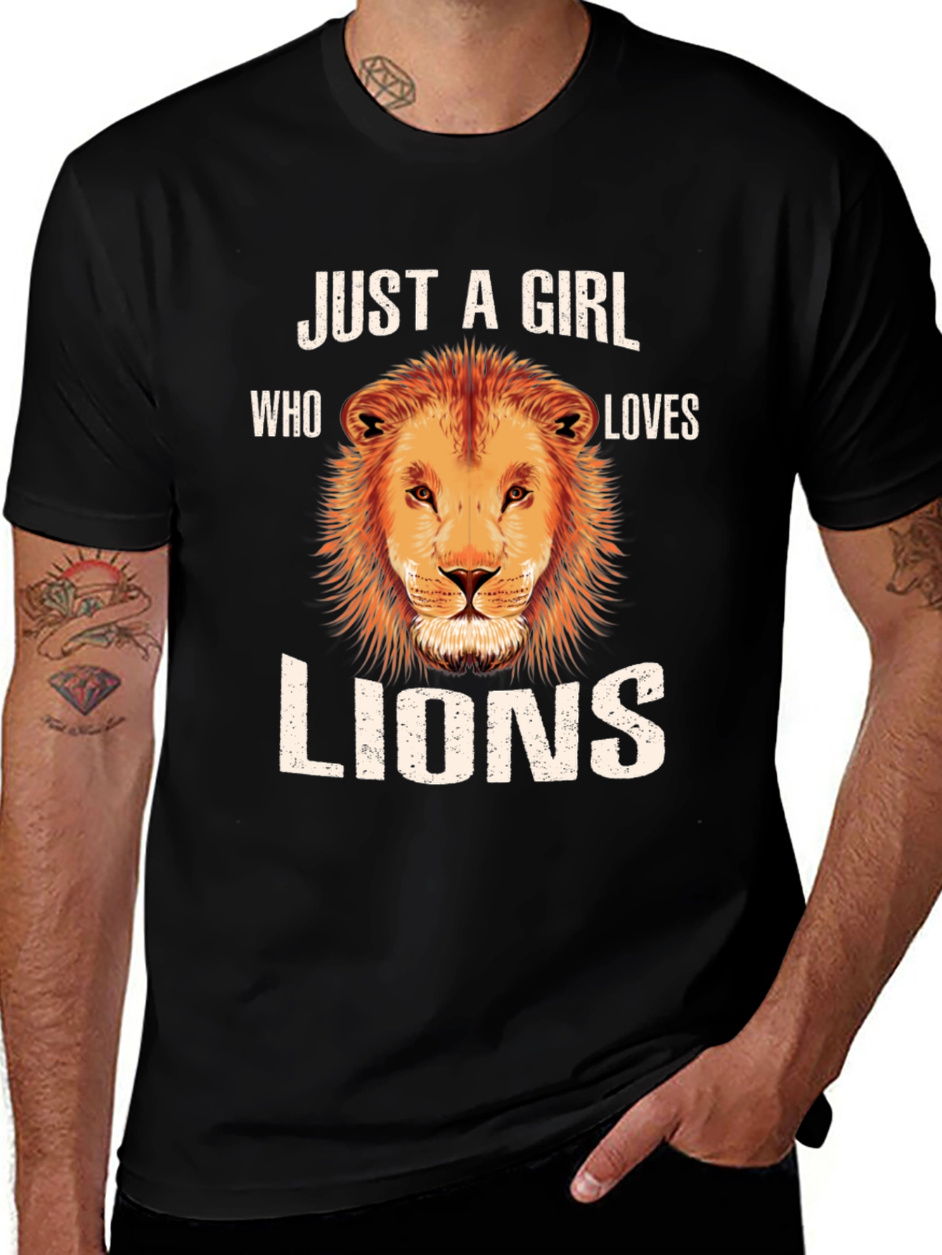 Just A Girl Who Loves Lions T-Shirt
