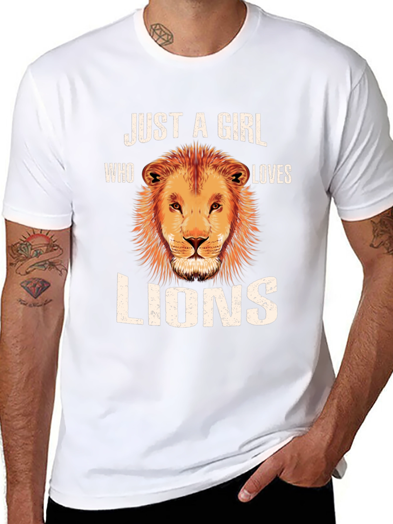 Just A Girl Who Loves Lions T-Shirt