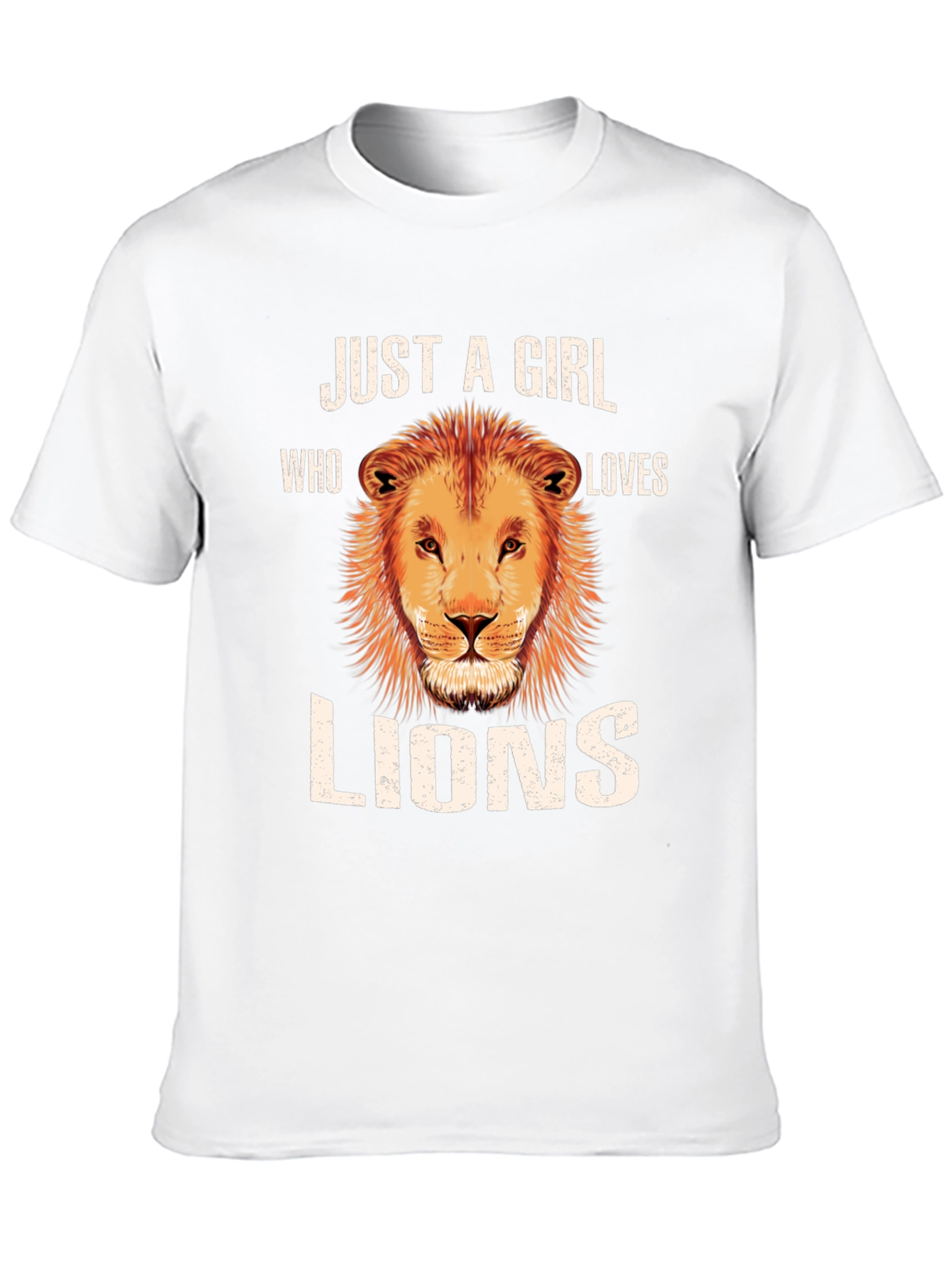 Just A Girl Who Loves Lions T-Shirt