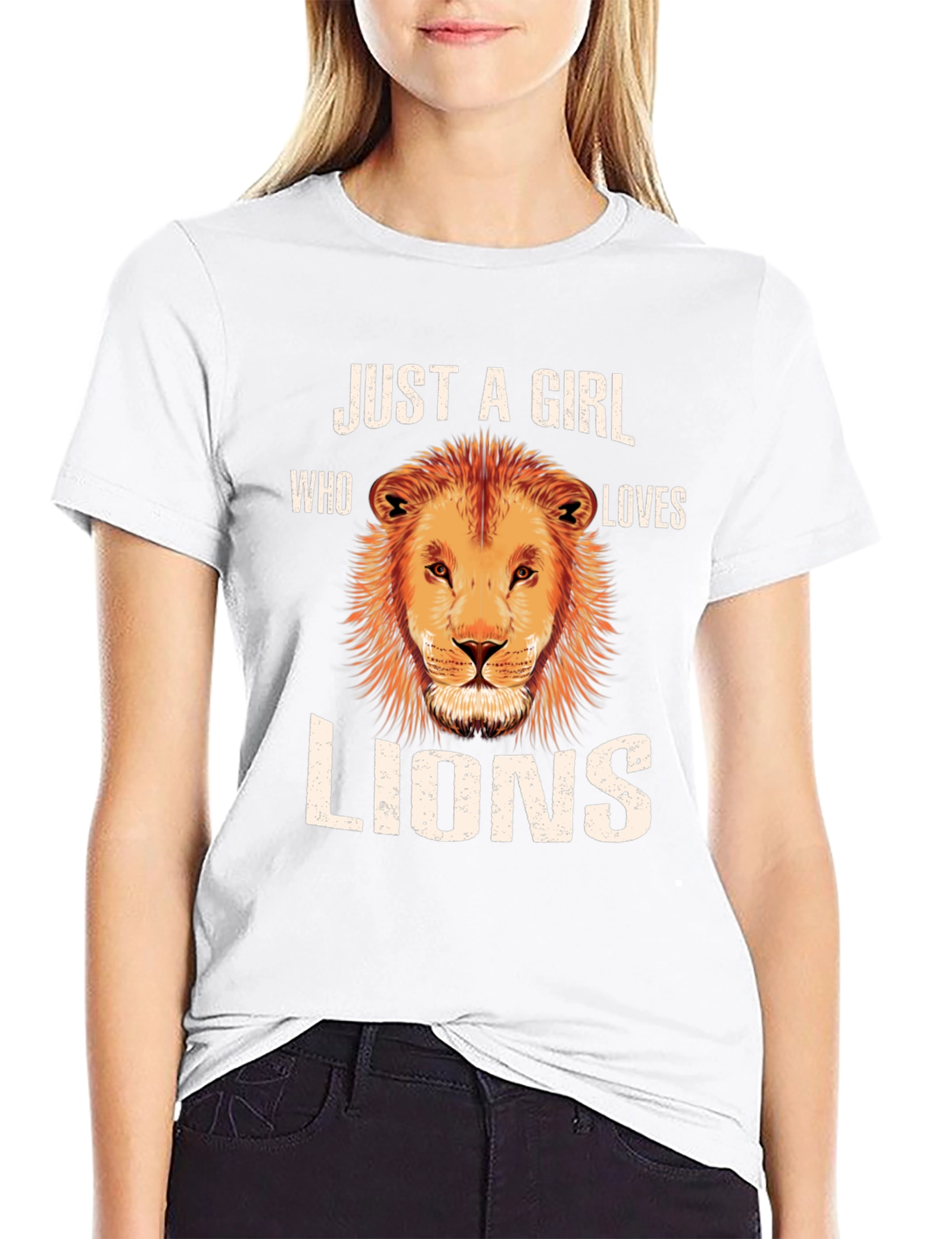 Just A Girl Who Loves Lions T-Shirt