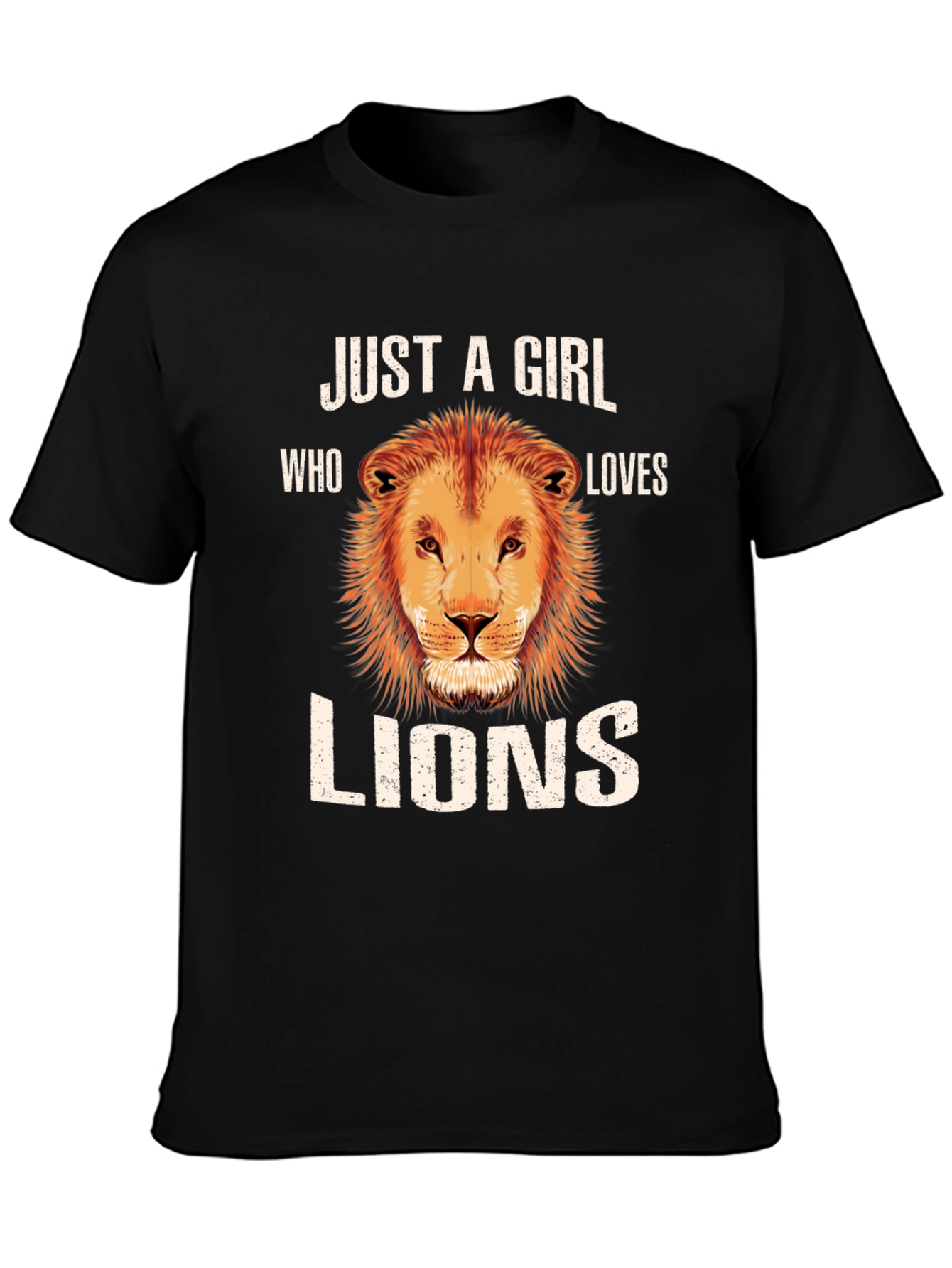 Just A Girl Who Loves Lions T-Shirt