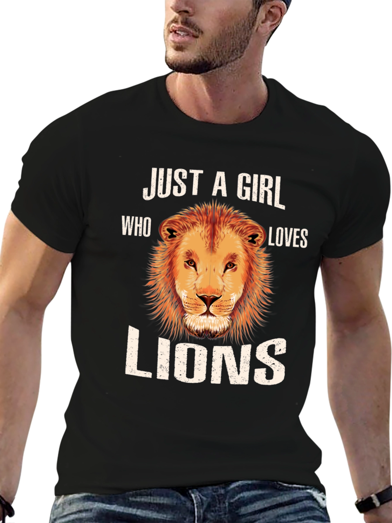 Just A Girl Who Loves Lions T-Shirt